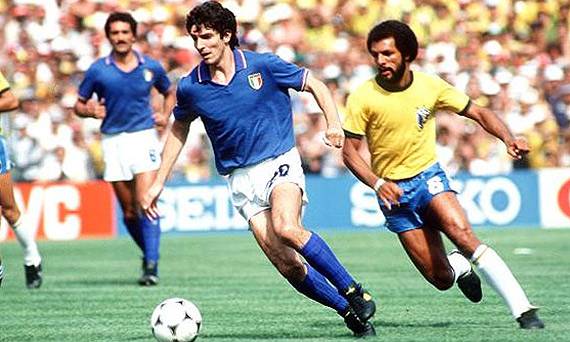 Paolo Rossi volvió loco a la defensa brasileña en el mundial de España 82